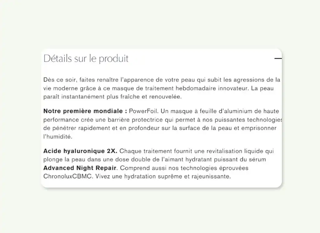 Asset 1 100, Laboratoire cosmétique Maroc