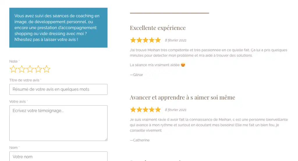 collecter et afficher des avis clients sur votre site web e1711193202302, Laboratoire cosmétique Maroc