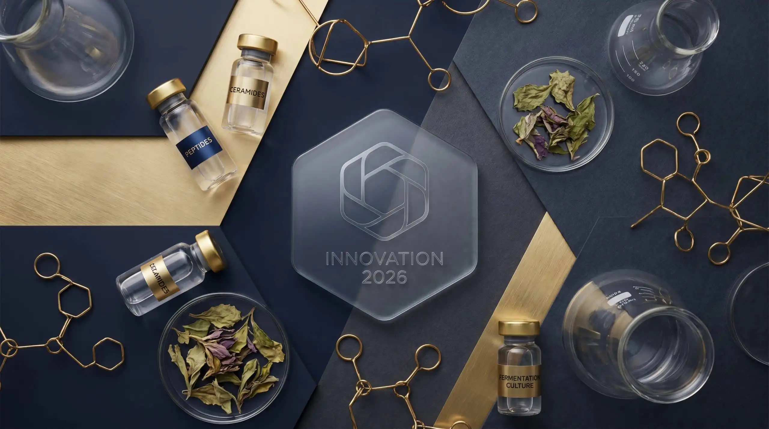 Top 10 ingrédients cosmétiques tendance 2026 — actifs skincare pour marque blanche