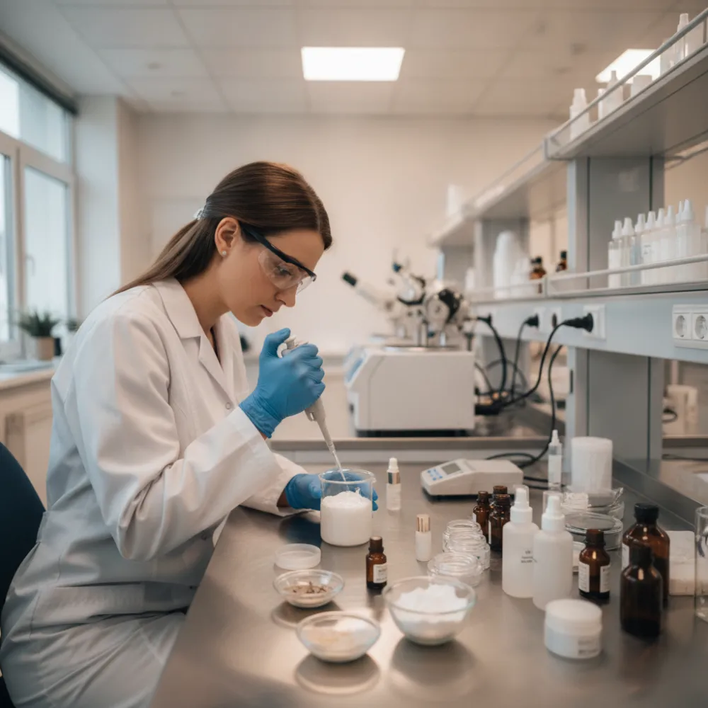 Formulation cosmétique en laboratoire R&D de sous-traitance
