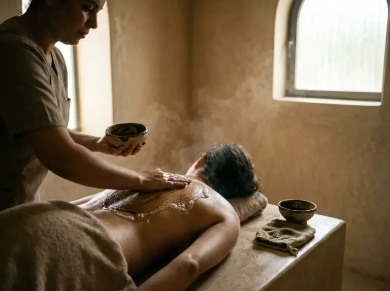 Soin au savon noir au hammam