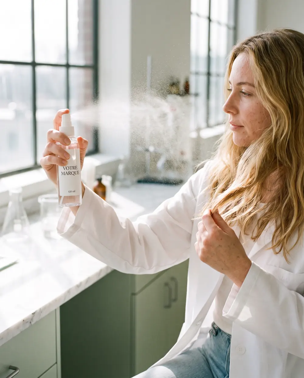 brume cheveux corps marque blanche carmel | Carmel Cosmetics Labs