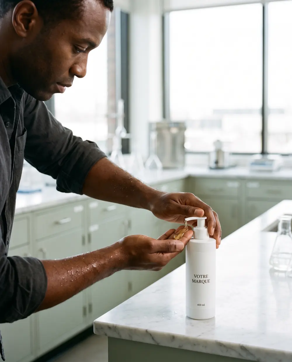 gel douche niacinamide argan marque blanche carmel | Carmel Cosmetics Labs