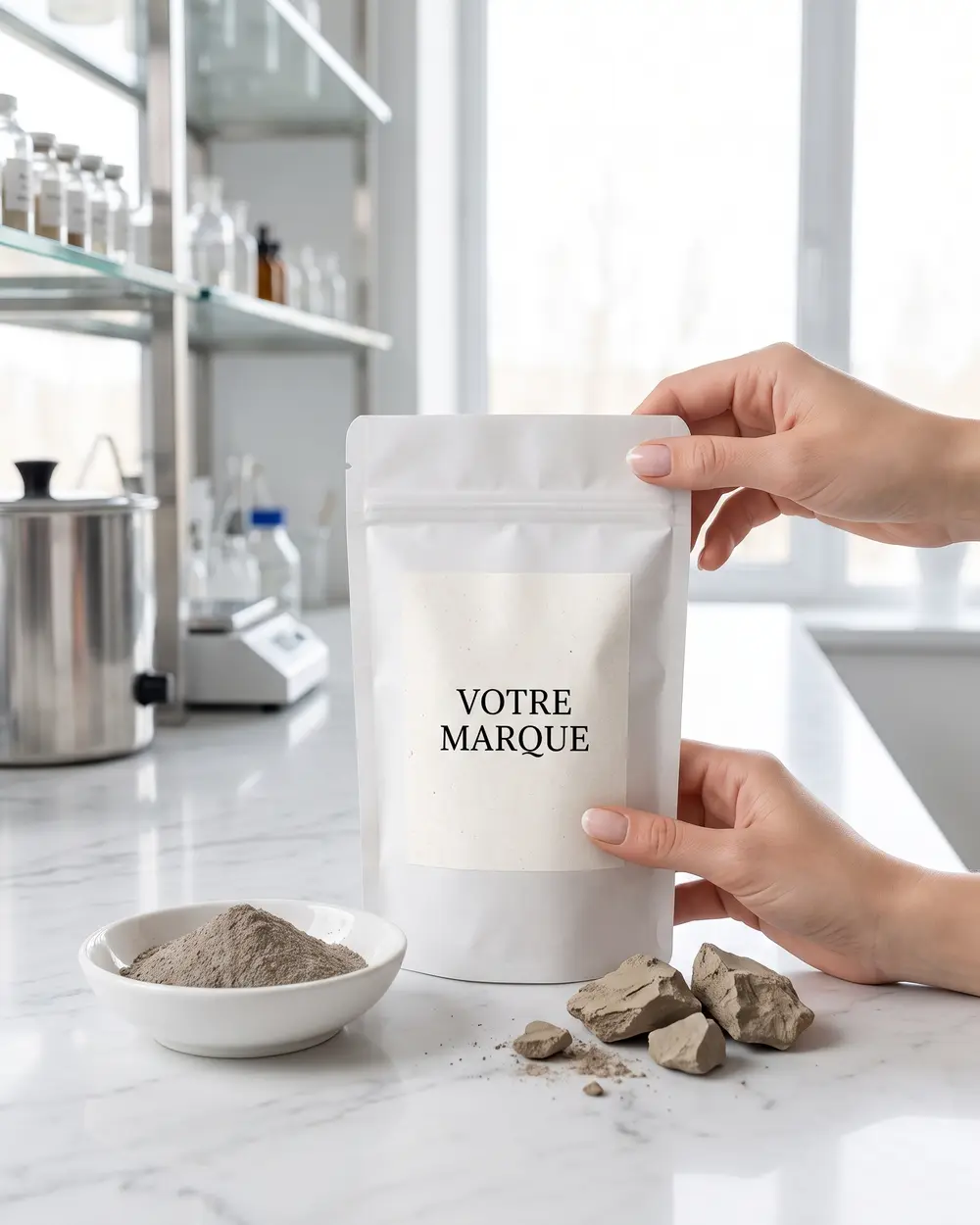 ghassoul poudre marque blanche carmel | Carmel Cosmetics Labs