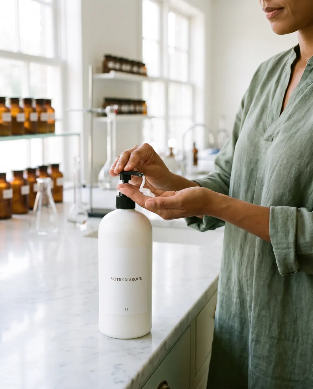 lait corps niacinamide marque blanche carmel | Carmel Cosmetics Labs