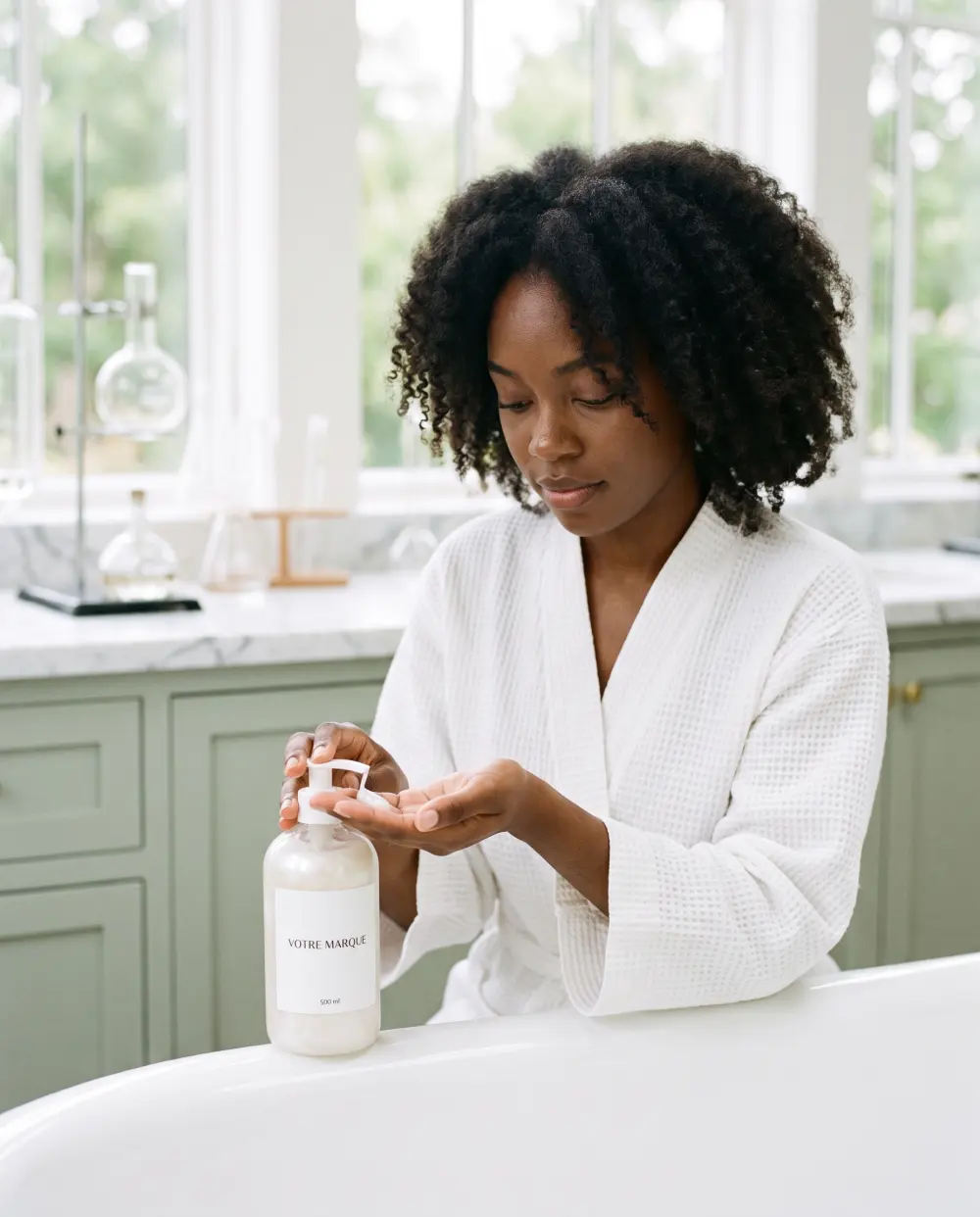 lait moussant perle argan marque blanche carmel | Carmel Cosmetics Labs