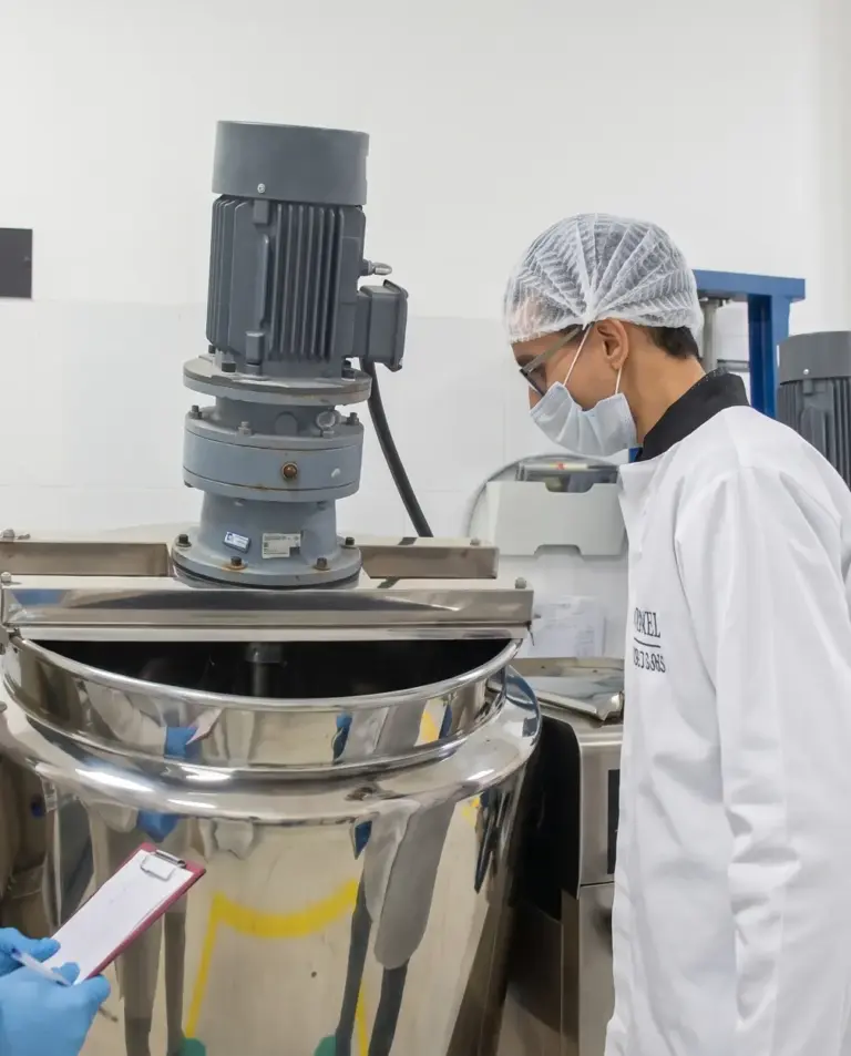 step 3 formulation manufacturing mixer | Carmel Cosmetics Labs