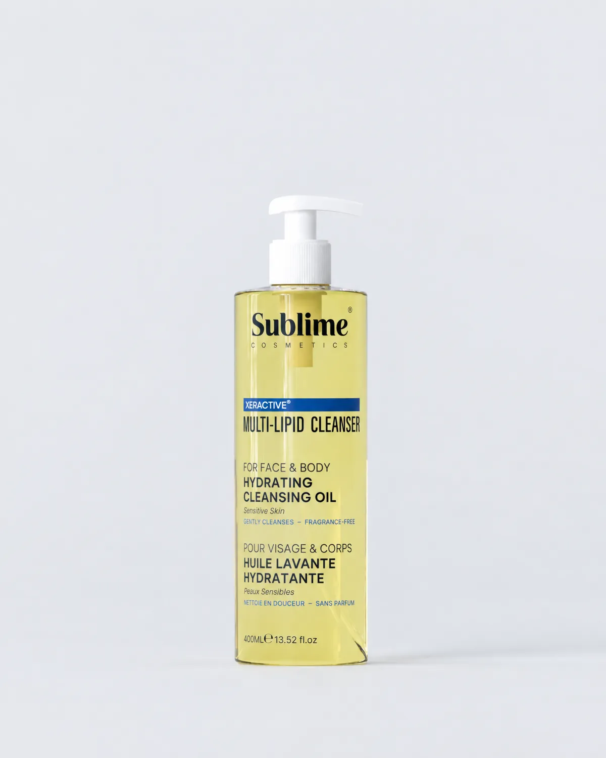 sublime xeractive multi lipid cleanser | Carmel Cosmetics Labs Xeractive Multi-Lipid Cleanser sur un fond de studio gris clair