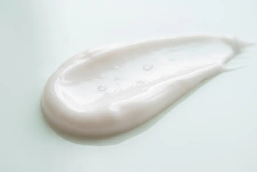 Texture base masque capillaire neutre en gros plan