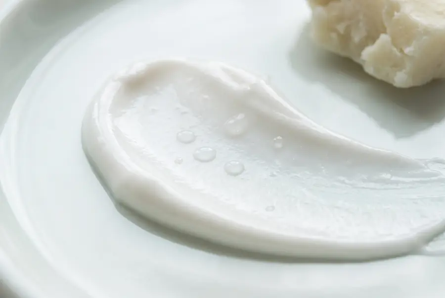 Texture crème mains hydratante en gros plan