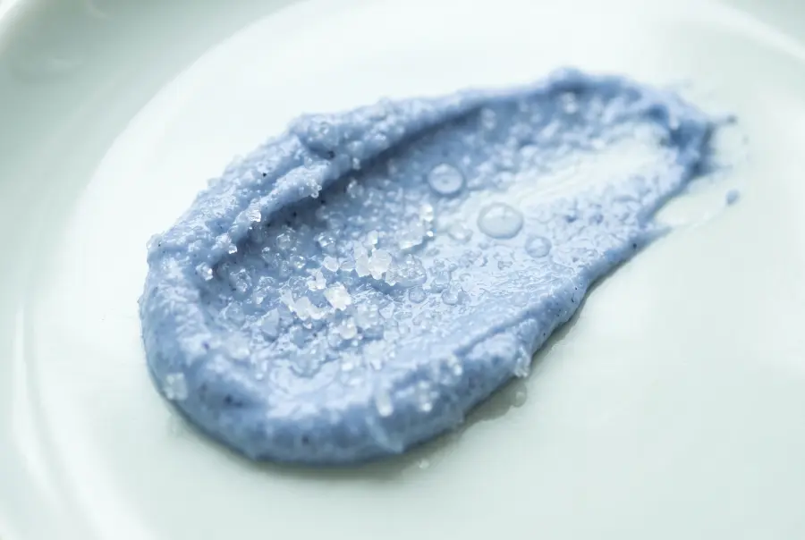 Texture gommage à la nila et au sucre en gros plan
