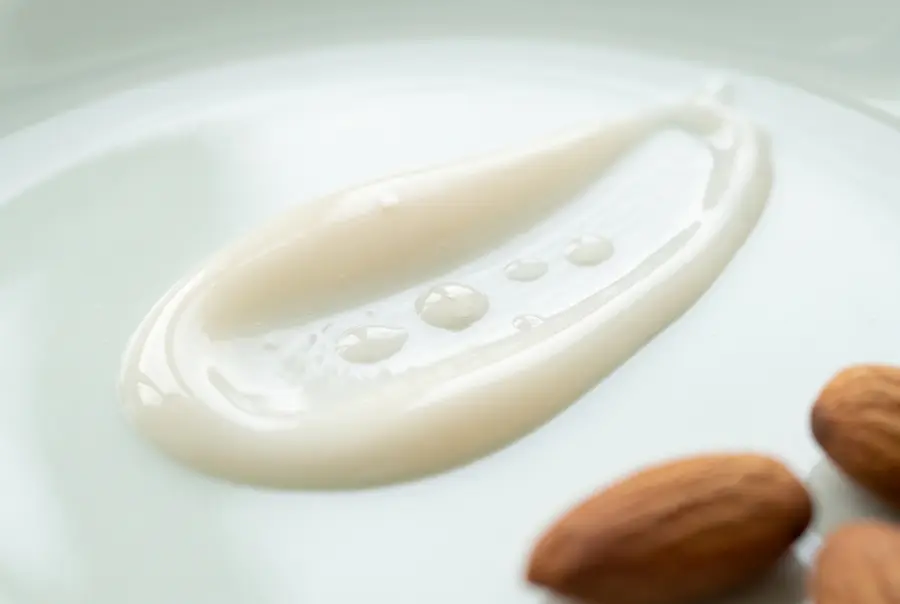 Texture lait corporel hydratant en gros plan