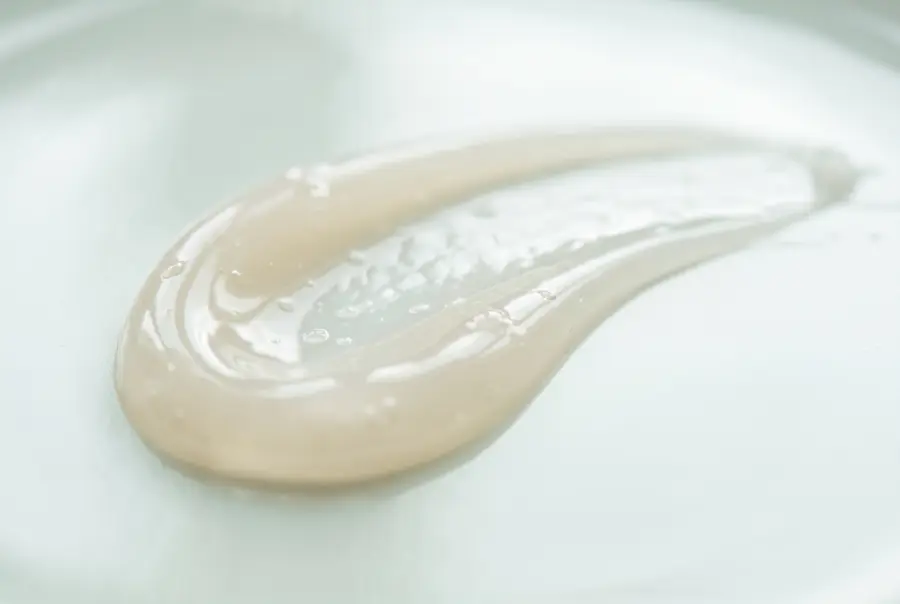 Texture masque de nuit gélifiant anti-taches en gros plan