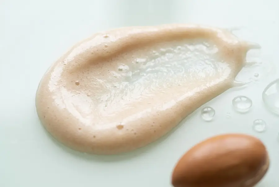 Texture savon traditionnel à l'huile d'argan en gros plan